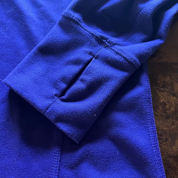 Tekgear DryTek Long Sleeve Purple Quarter Zip Top Size Medium - Picture 2 of 9